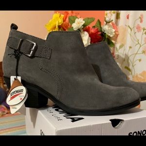New Suede Gray Booties